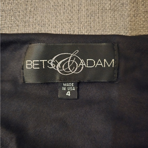 Adam Elegant Black One-Shoulder Dress with Silver Details - Picture 5 of 5